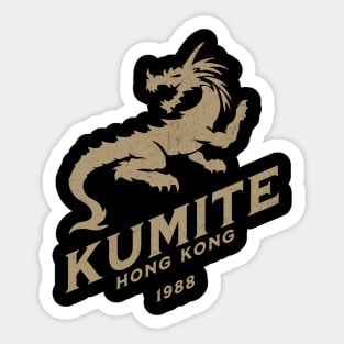 Kumite Hong Kong 1988 - vintage design Sticker